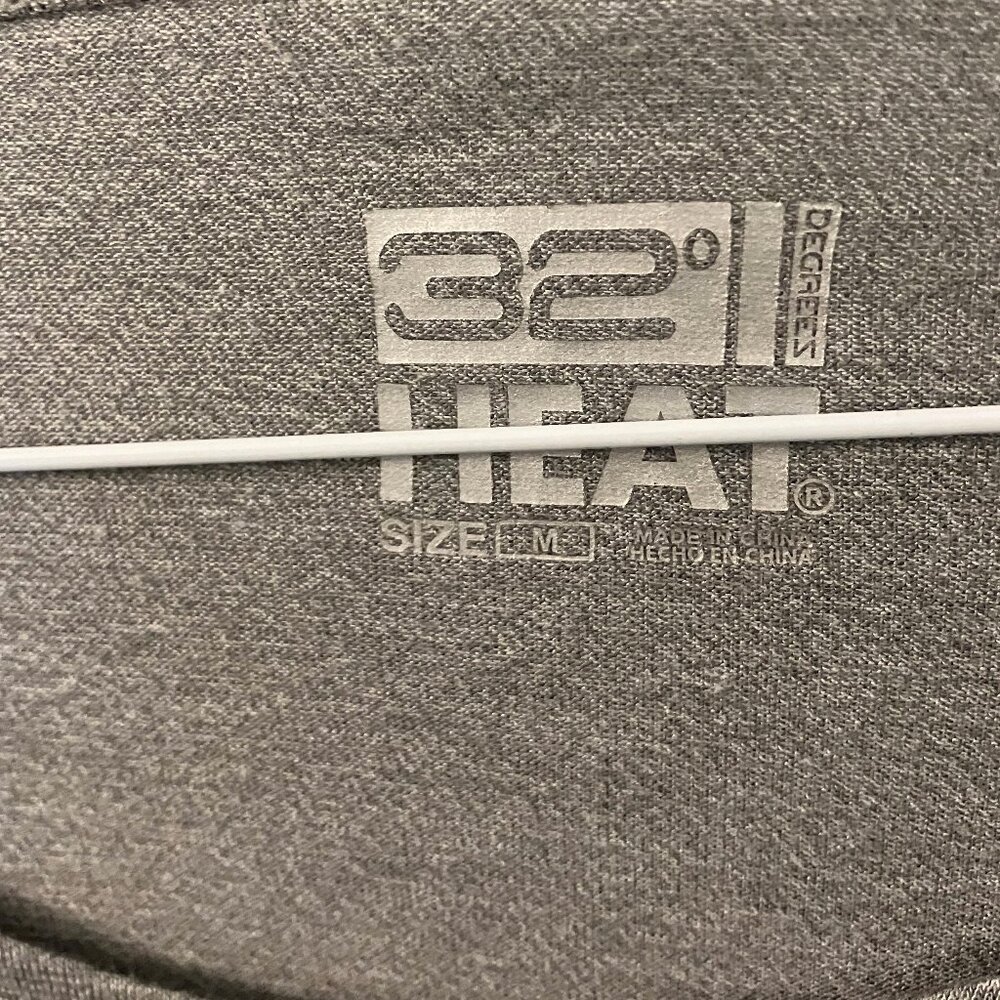 32 Degree Heat Gray Long Sleeve T Shirt Size Medium - Picture 3 of 5